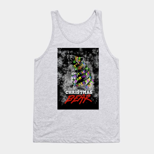 Christmas Bear Tank Top by TL Bugg